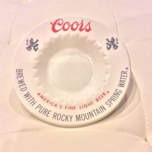 Vintage Coors Beer Ash Tray Rare